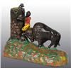 Image 1 : Cast Iron Butting Buffalo Mechanical Bank.