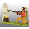 Image 1 : Cast Iron Indian Shooting Bear Mechanical Bank.