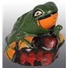 Image 1 : Cast Iron Frog on Rock Mechanical Bank.