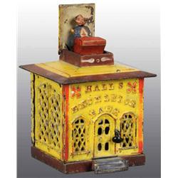 Cast Iron Hall's Excelsior Mechanical Bank.