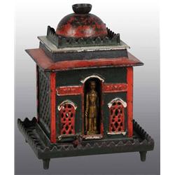 Cast Iron New Bank Mechanical Bank.
