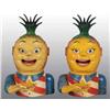 Image 1 : Lot of 2: Cast Iron Penny Pineapple Banks.