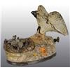 Image 1 : Cast Iron Eagle & Eaglets Mechanical Bank.