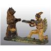 Image 1 : Cast Iron Indian & Bear Mechanical Bank.