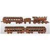 Image 1 : Cast Iron Grey Iron Overland Limited Train Set.