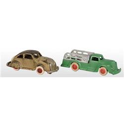 Lot of 2: Cast Iron Hubley Vehicle Toys.