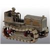 Image 1 : Cast Iron Arcade Caterpillar Tractor Toy.