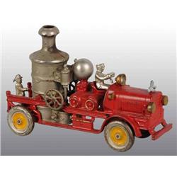 Cast Iron Fire Pumper Toy.