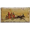 Image 1 : Wooden Hubley Fire Engine Sign.