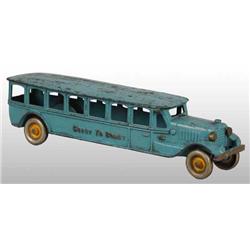 Cast Iron Coast to Coast Bus Toy.