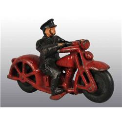Cast Iron Hubley Motorcycle Toy.