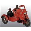 Image 1 : Cast Iron Indian Shielded Sidecar Motorcycle Toy