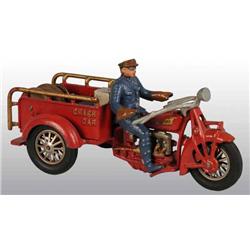 Cast Iron Indian Crash Car Toy.