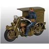 Image 1 : Cast Iron Parcel Post Motorcycle Toy.