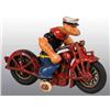 Image 1 : Cast Iron Popeye Motorcycle Toy.