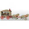 Image 1 : Cast Iron 4-Horse Royal Circus Cage Wagon Toy.
