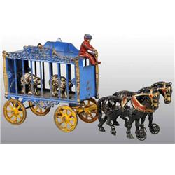 Cast Iron 2-Horse Royal Circus Side-Gate Cage Wag