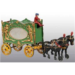 Cast Iron 2-Horse Hubley Royal Circus Mirror Van