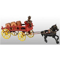 Cast Iron & Tin Wilkins Dray Toy.