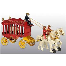 Cast Iron Overland Circus Wagon Toy.