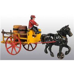 Cast Iron & Tin Hubley Dray Toy.