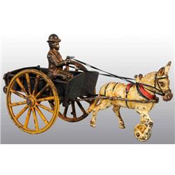 Cast Iron Harris Dump Cart Toy.