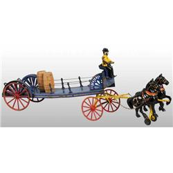 Cast Iron & Tin Wilkins Dray Toy.