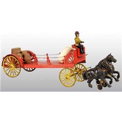 Cast Iron & Tin Wilkins Dray Toy.