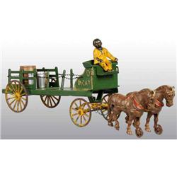 Cast Iron & Tin Hubley Dray Toy.
