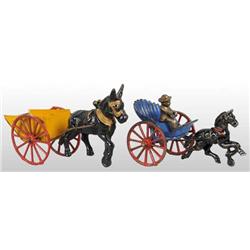 Lot of 2: Cast Iron Dent Toys.