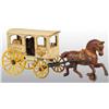 Image 1 : Cast Iron Hubley Eagle Milk & Cream Wagon Toy.