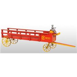Wooden Circus Wagon Toy.