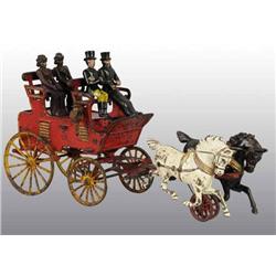 Cast Iron & Tin Hubley 2-Seat Break Toy.