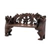 Image 3 : Black Forest Style Walnut Bear Bench Mid-1900's