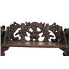 Image 5 : Black Forest Style Walnut Bear Bench Mid-1900's