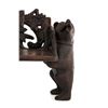 Image 6 : Black Forest Style Walnut Bear Bench Mid-1900's