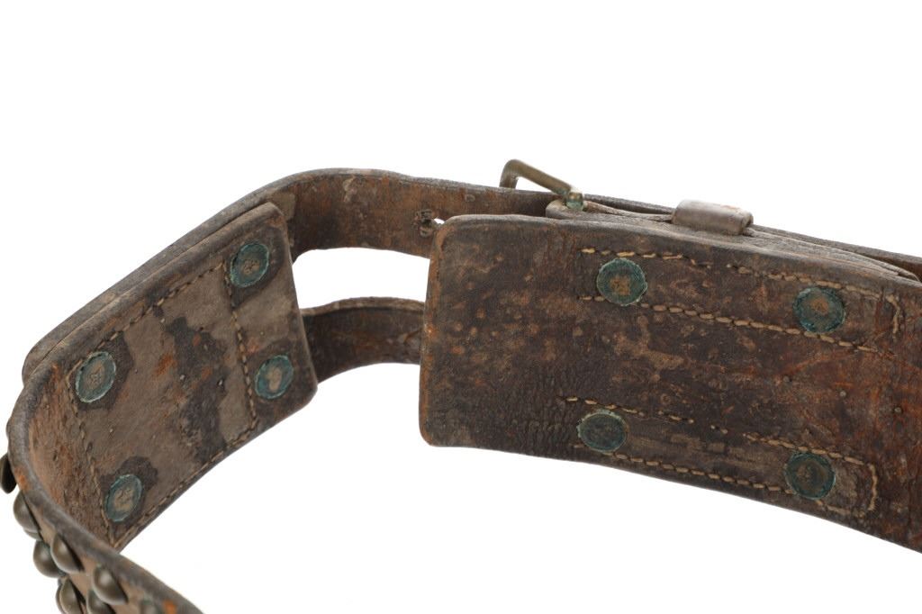 Blackfoot Tacked Sheath Belt W Knife 19th C 