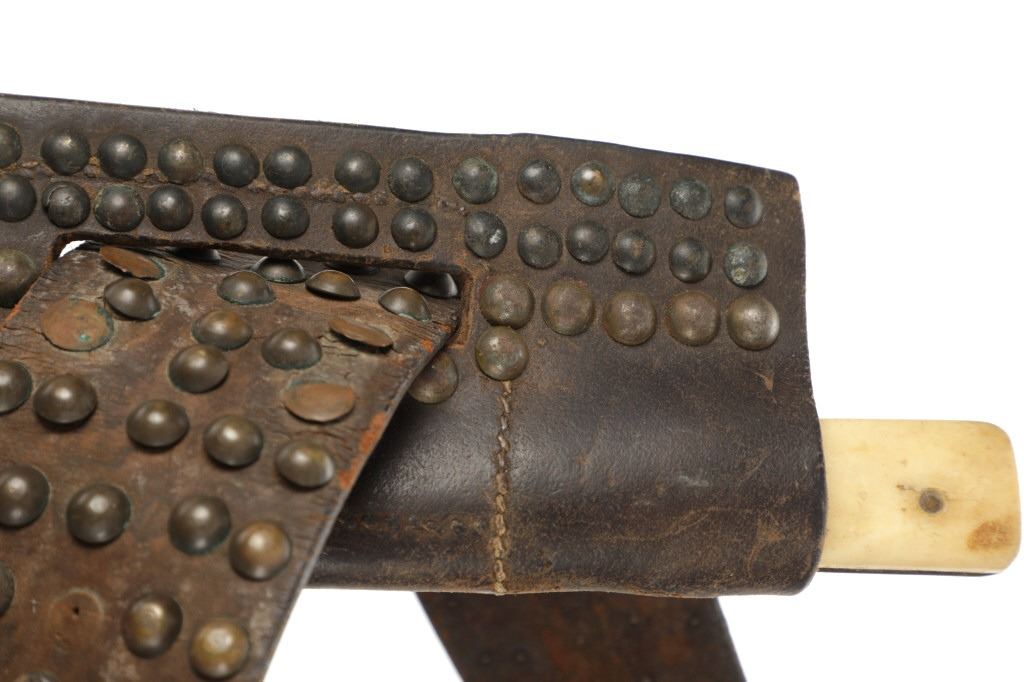 Blackfoot Tacked Sheath Belt W Knife 19th C 