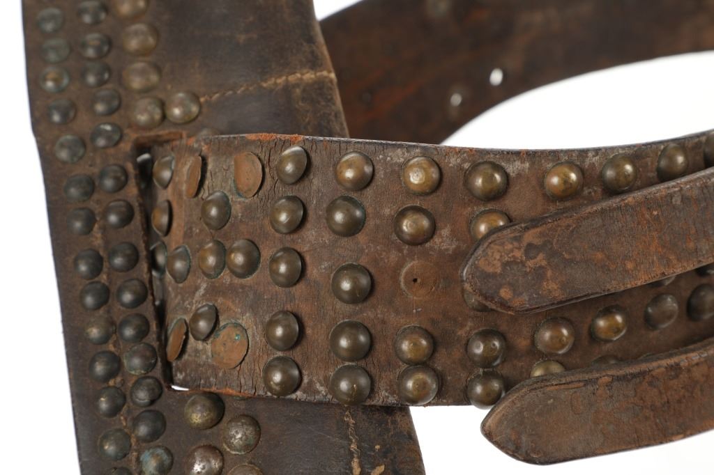 Blackfoot Tacked Sheath Belt W Knife 19th C 