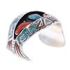 Image 6 : Outstanding Navajo Chip Inlay Shadow Box Cuff