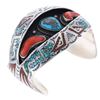 Image 7 : Outstanding Navajo Chip Inlay Shadow Box Cuff