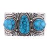 Image 2 : Navajo Spider Web Kingman Heavy Sterling Bracelet