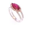 Image 3 : HANA Ruby & Rare Pink Diamond 18K Ring