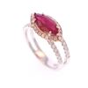 Image 7 : HANA Ruby & Rare Pink Diamond 18K Ring