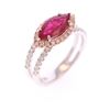 Image 9 : HANA Ruby & Rare Pink Diamond 18K Ring