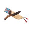 Image 1 : Sioux Parfleche Beaded Sheath & Old Trade Knife