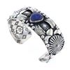 Image 2 : Lakota Lapis Lazuli Beautiful Worked Silver Cuff