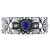Image 7 : Lakota Lapis Lazuli Beautiful Worked Silver Cuff