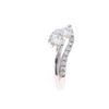 Image 4 : Freeform Diamond VS1-SI1 & 14K White Gold Ring