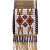 Image 4 : Sioux Beaded Buckskin Hide Pipe Bag 20th C.